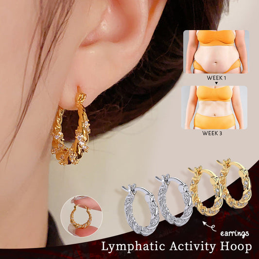 （🔥LAST DAY SALE-80% OFF)  Lymphatic activity hoop earrings